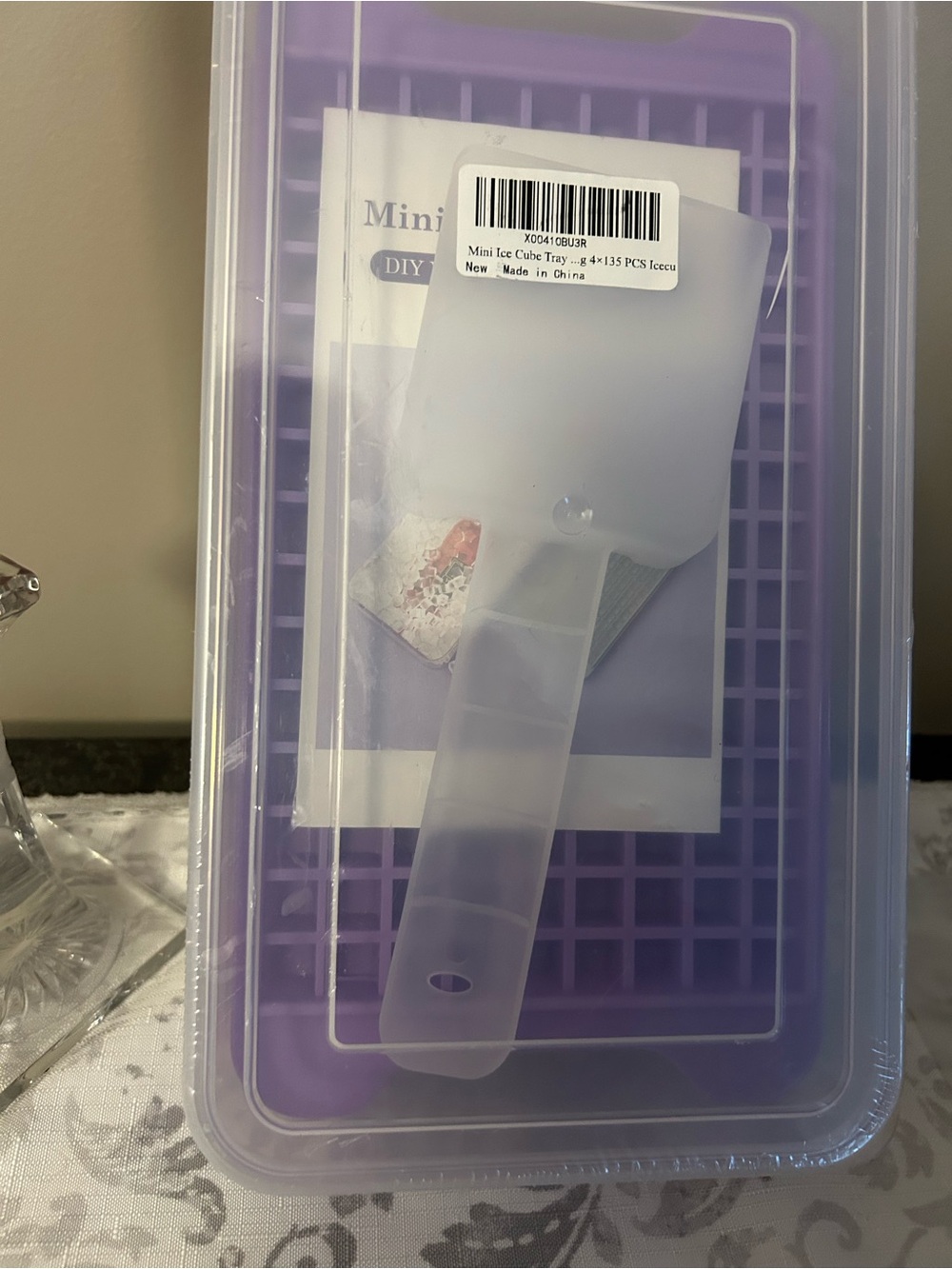 Mini Ice cube tray and storage bin